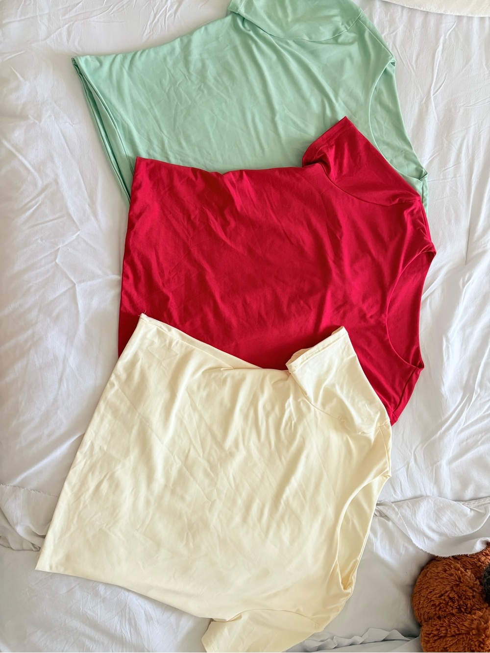 Women’s casual tops - Red, yellow, Mint